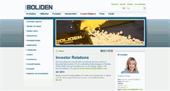 Desktop Screenshot of investors.boliden.com