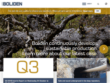 Tablet Screenshot of boliden.com